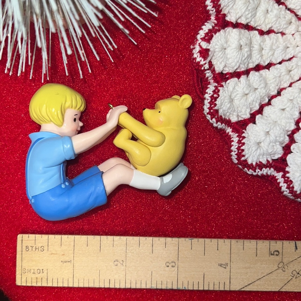Vintage Winnie The Pooh And Christopher 1999 Christmas Ornament